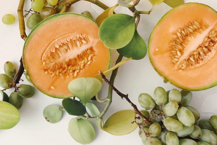 Cantaloupes and Grapes