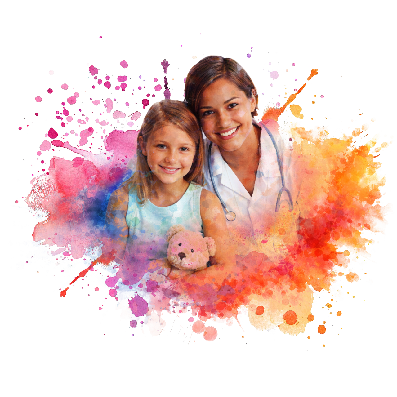 pediatric gastroenterologist and patient
